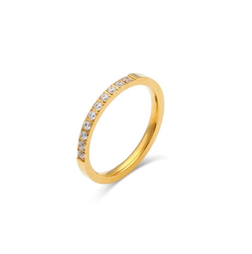 Zirconia Halo Ring